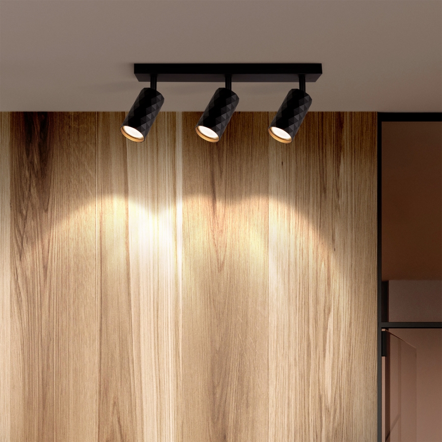 Brilagi - LED RGBW Stmívatelné bodové svítidlo SELE DIAMANT 3xGU10/6,5W/230V 2700-6500K Wi-Fi černá