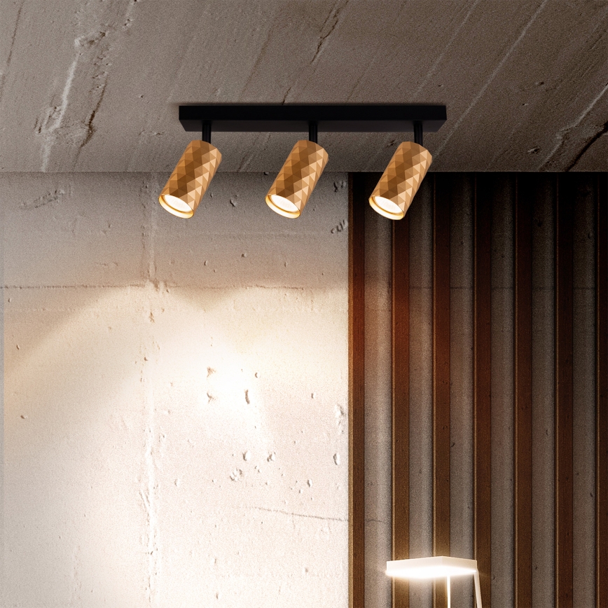 Brilagi - LED RGBW Stmívatelné bodové svítidlo SELE DIAMANT 3xGU10/6,5W/230V 2700-6500K Wi-Fi zlatá