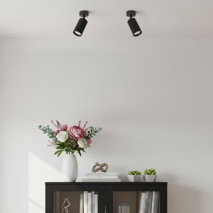 Brilagi - LED RGBW Stmívatelné bodové svítidlo SELE MODERN 1xGU10/4,8W/230V 3000K černá + dálkové ovládání
