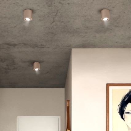 Brilagi - LED RGBW Stmívatelné bodové svítidlo MIA 1xGU10/4,8W/230V 3000K 84x80 mm béžová + dálkové ovládání