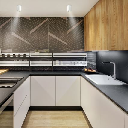 Brilagi - LED RGBW Stmívatelné bodové svítidlo MIA 1xGU10/6W/230V 3000K 100x80 mm bílá + dálkové ovládání