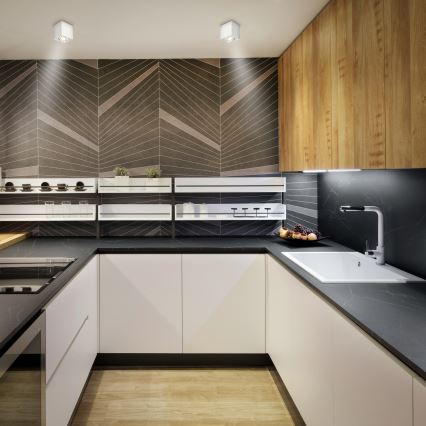 Brilagi - LED RGBW Stmívatelné bodové svítidlo MIA 1xGU10/6W/230V 3000K 84x80 mm bílá + dálkové ovládání