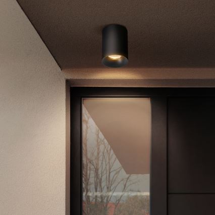 Brilagi - LED RGBW Stmívatelné bodové svítidlo TRINE 1xGU10/4,8W/230V 3000K černá + dálkové ovládání
