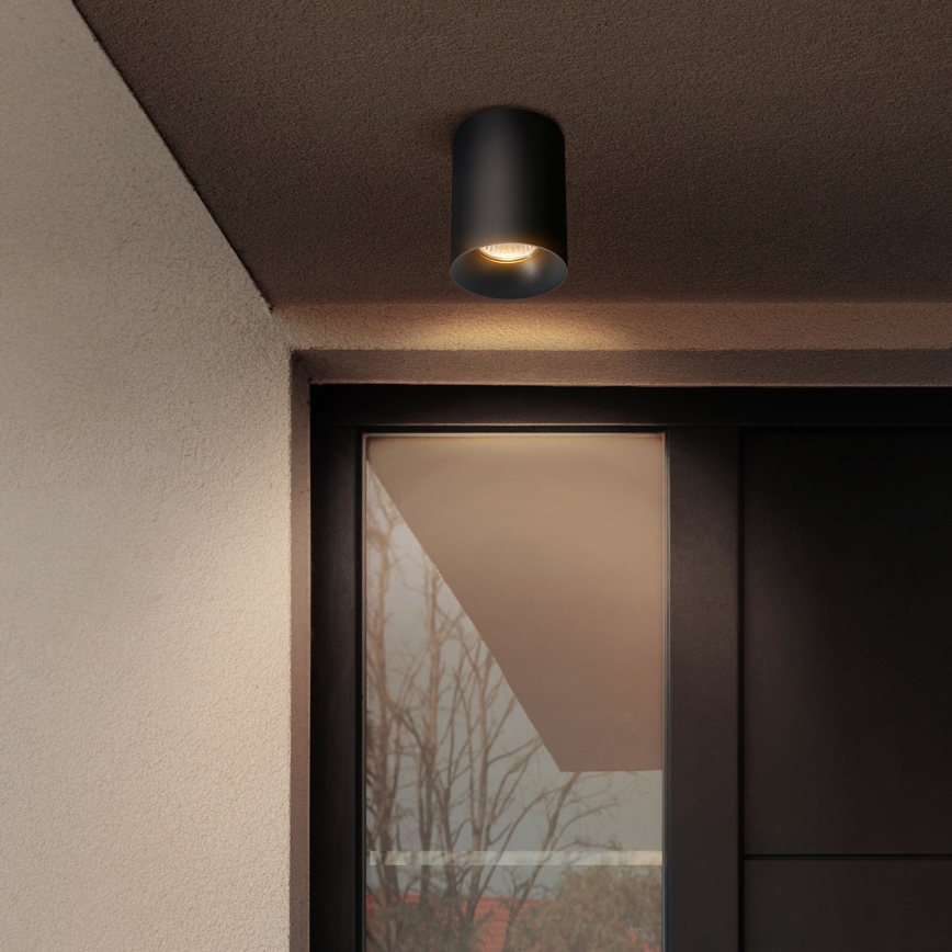 Brilagi - LED RGBW Stmívatelné bodové svítidlo TRINE 1xGU10/4,8W/230V 3000K černá + dálkové ovládání