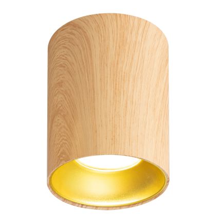 Brilagi - LED RGBW Stmívatelné bodové svítidlo TRINE 1xGU10/4,8W/230V 3000K dekor dubu + dálkové ovládání