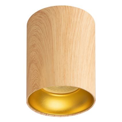 Brilagi - LED RGBW Stmívatelné bodové svítidlo TRINE 1xGU10/4,8W/230V 3000K dekor dubu + dálkové ovládání