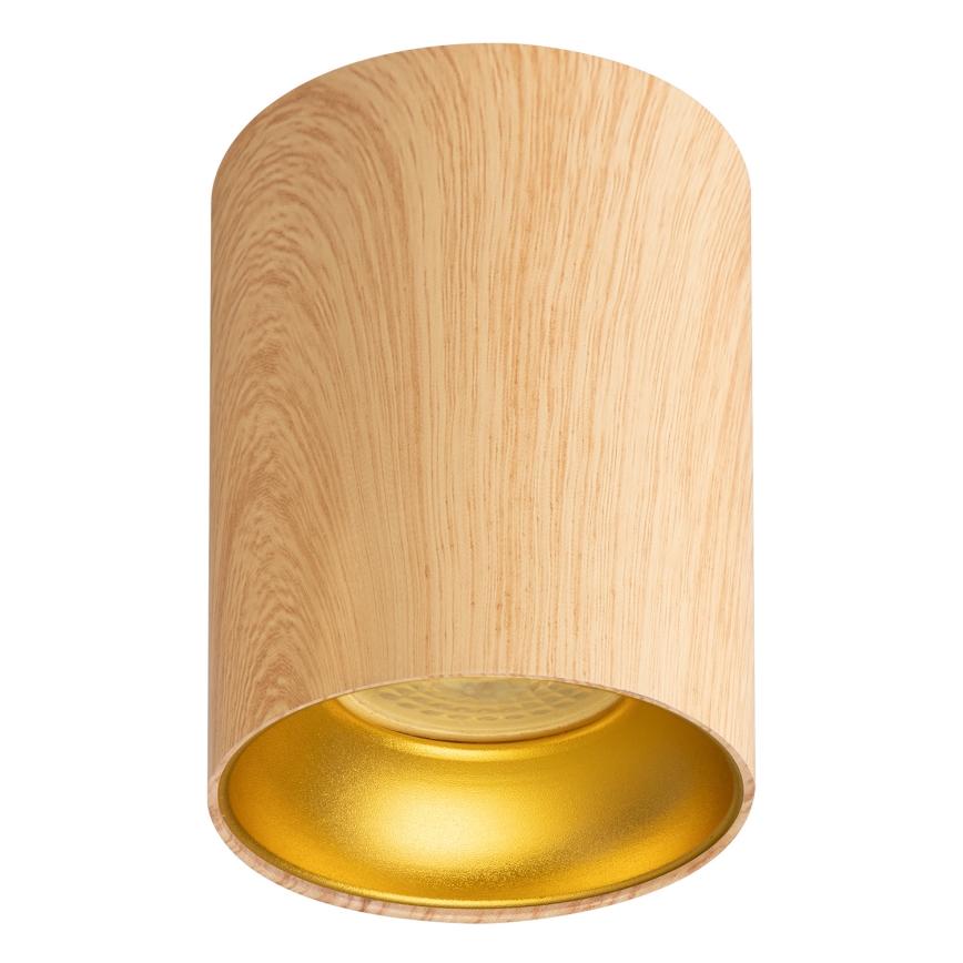 Brilagi - LED RGBW Stmívatelné bodové svítidlo TRINE 1xGU10/4,8W/230V 3000K dekor dubu + dálkové ovládání