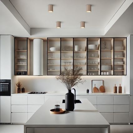 Brilagi - LED RGBW Stmívatelné bodové svítidlo TRINE 1xGU10/6W/230V 3000K béžová/zlatá + dálkové ovládání