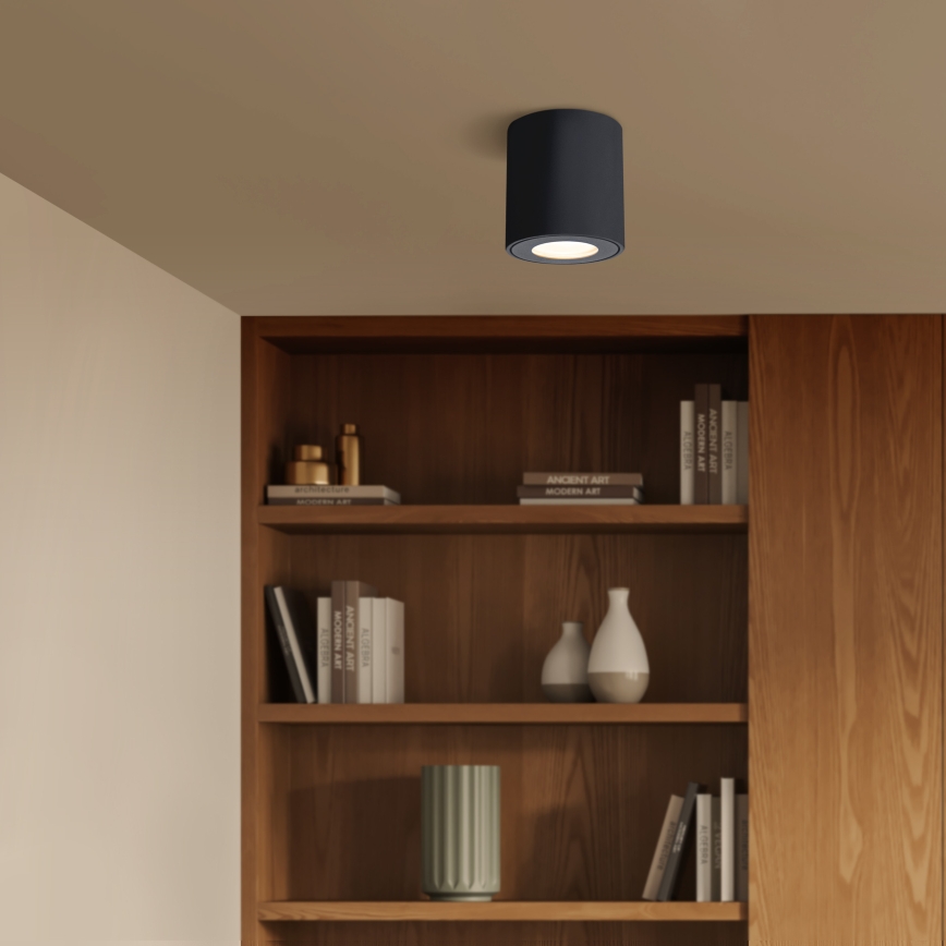 Brilagi - LED RGBW Stmívatelné koupelnové svítidlo MIA 1xGU10/6W/230V 3000K 84x80 mm černá IP54 + dálkové ovládání