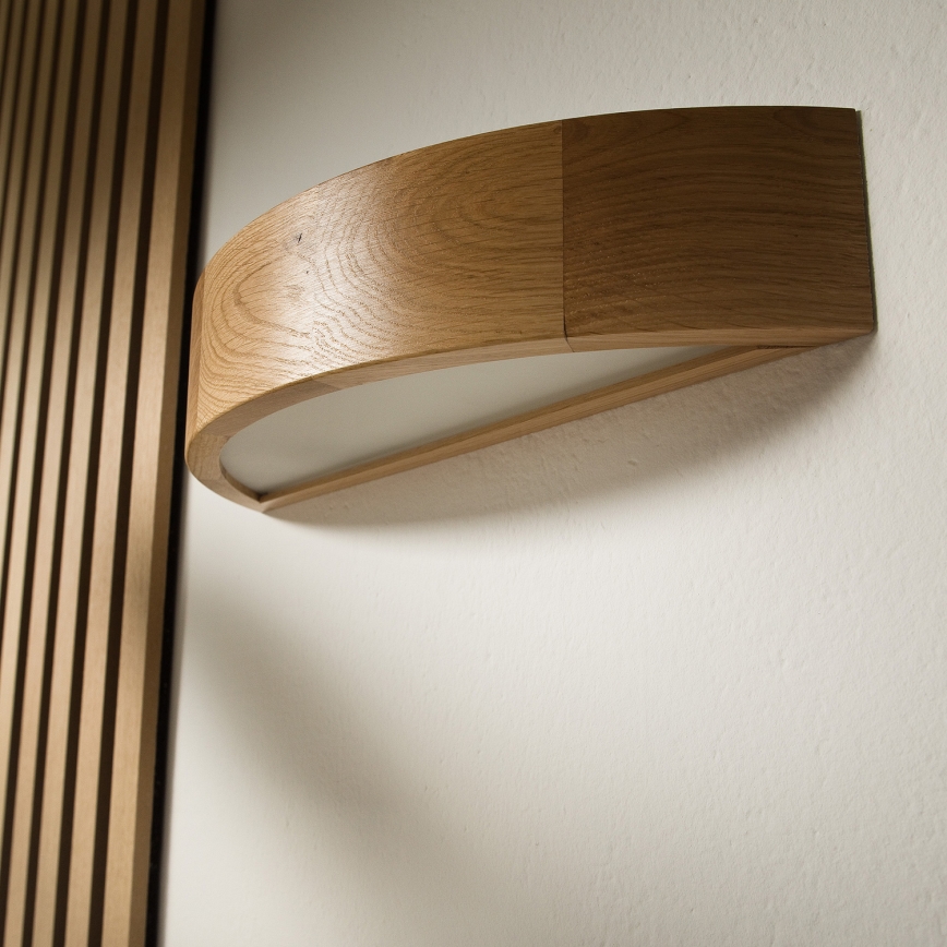 Brilagi - LED RGBW Stmívatelné nástěnné svítidlo CARVALHO 1xE27/9W/230V 2700-6500K Wi-Fi dub