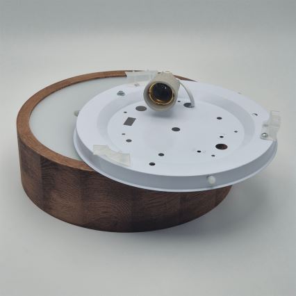 Brilagi - LED RGBW Stmívatelné stropní svítidlo CARVALHO 1xE27/15W/230V 2700-6500K Wi-Fi dub pr. 27,5 cm