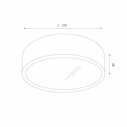 Brilagi - LED RGBW Stmívatelné stropní svítidlo CARVALHO 1xE27/9W/230V 2700-6500K Wi-Fi dub pr. 27,5 cm