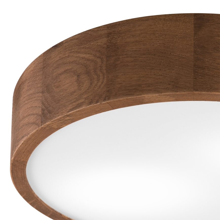 Brilagi - LED RGBW Stmívatelné stropní svítidlo CARVALHO 2xE27/15W/230V 2700-6500K Wi-Fi dub pr. 37,5 cm