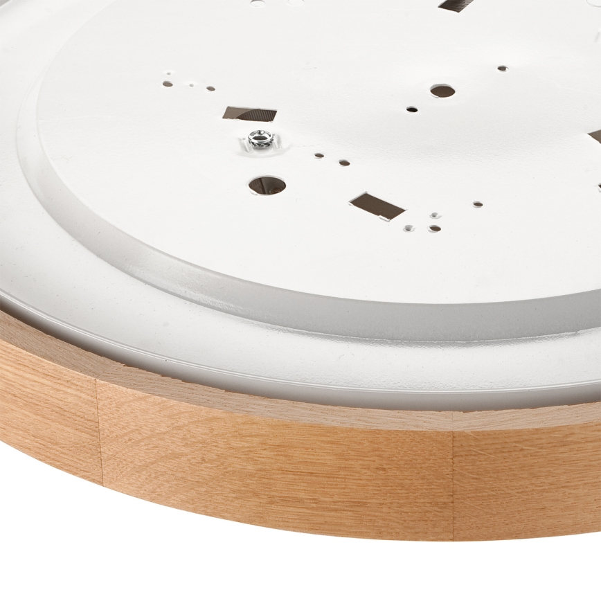 Brilagi - LED RGBW Stmívatelné stropní svítidlo CARVALHO 3xE27/15W/230V 2700-6500K Wi-Fi dub pr. 47,5 cm