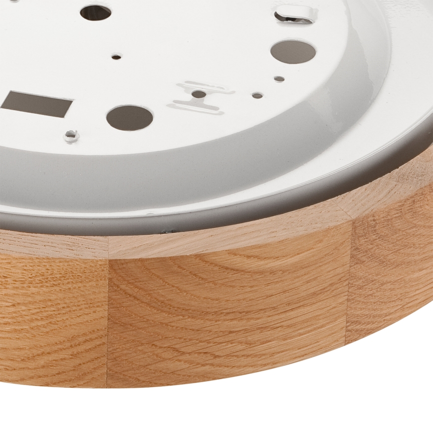 Brilagi - LED RGBW Stmívatelné stropní svítidlo CARVALHO SLIM 1xE27/15W/230V 2700-6500K Wi-Fi dub pr. 27 cm