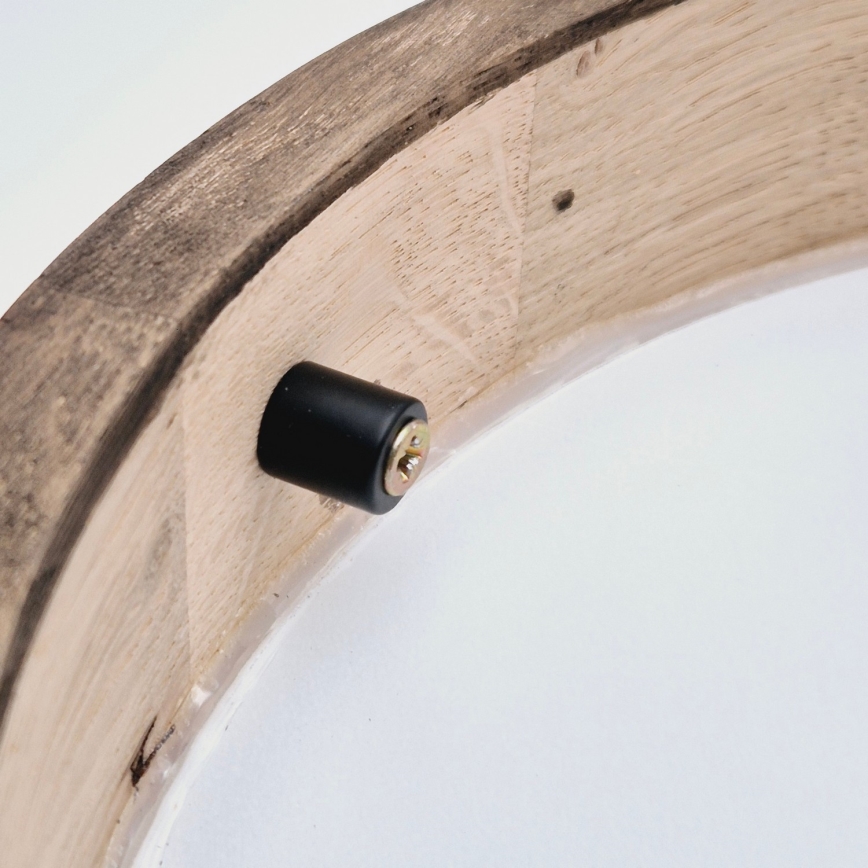 Brilagi - LED RGBW Stmívatelné stropní svítidlo CARVALHO SLIM 1xE27/15W/230V 2700-6500K Wi-Fi dub pr. 27 cm