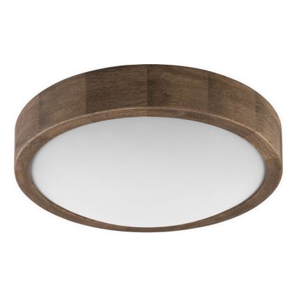 Brilagi - LED RGBW Stmívatelné stropní svítidlo CARVALHO SLIM 1xE27/9W/230V 2700-6500K Wi-Fi dub pr. 27 cm