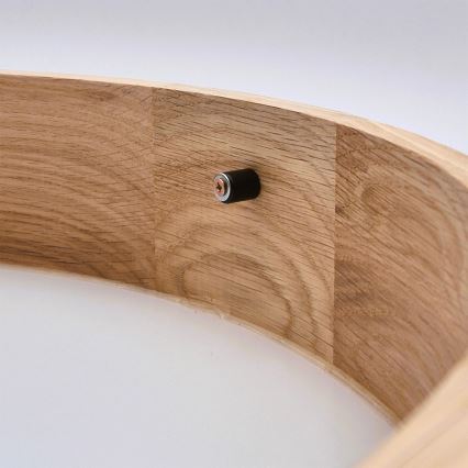 Brilagi - LED RGBW Stmívatelné stropní svítidlo CARVALHO SLIM 3xE27/15W/230V 2700-6500K Wi-Fi dub pr. 47 cm