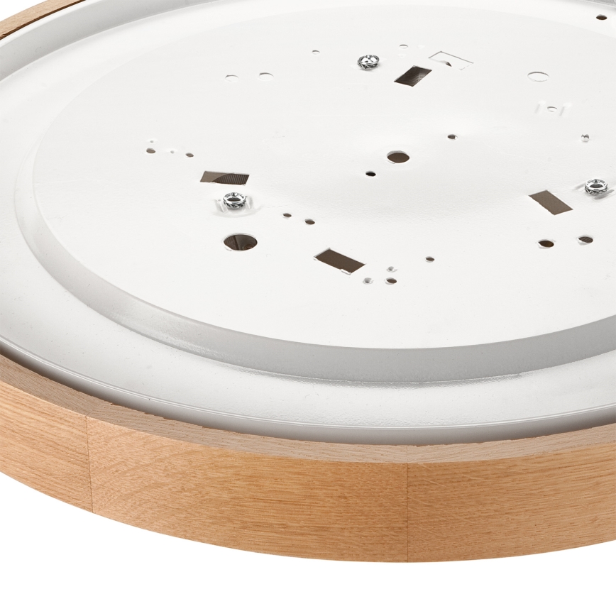 Brilagi - LED RGBW Stmívatelné stropní svítidlo CARVALHO SLIM 3xE27/15W/230V 2700-6500K Wi-Fi dub pr. 47 cm