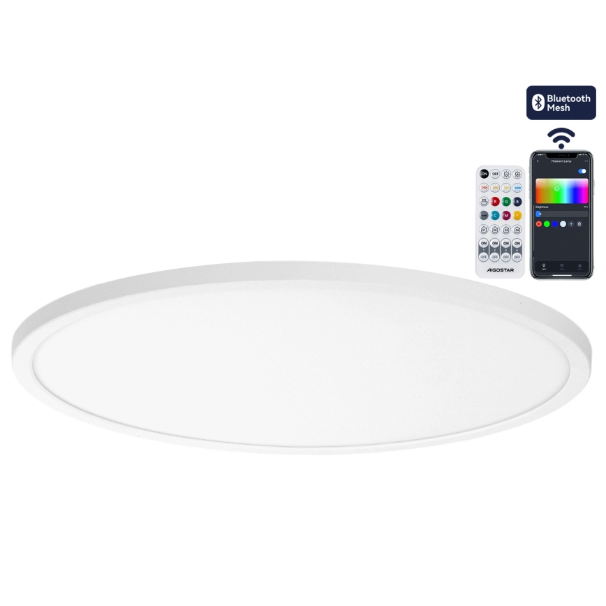 Brilagi - LED RGBW Stmívatelné stropní svítidlo VIBE LED/36W/230V 3000-6500K pr. 40 cm bílá + dálkové ovládání