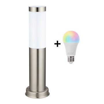Brilagi - LED RGBW Stmívatelná venkovní lampa 1xE27/15W/230V 2700-6500K IP44 40 cm matný chrom