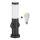 Brilagi - LED RGBW Stmívatelná venkovní lampa se 2 zásuvkami 1xE27/9W/230V 2700-6500K IP44 40 cm černá