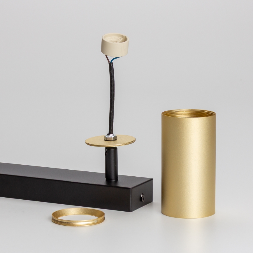 Brilagi - LED RGBW Stmívatelné bodové svítidlo SELE GOLDEN 2xGU10/6W/230V 3000K černá/zlatá + dálkové ovládání