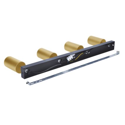 Brilagi - LED RGBW Stmívatelné bodové svítidlo SELE GOLDEN 4xGU10/4,8W/230V 3000K černá/zlatá + dálkové ovládání