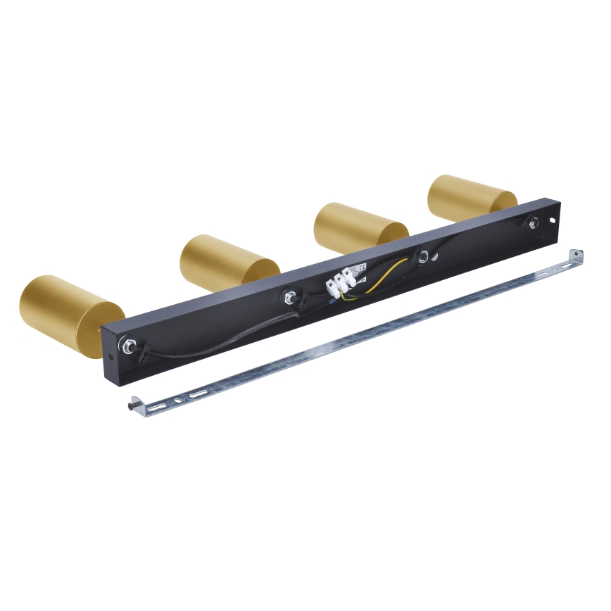 Brilagi - LED RGBW Stmívatelné bodové svítidlo SELE GOLDEN 4xGU10/6W/230V 3000K černá/zlatá + dálkové ovládání