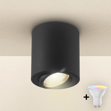 Brilagi - LED RGBW Stmívatelné bodové svítidlo MIA 1xGU10/30W/230V 2700-6500K Wi-Fi 84x80 mm černá