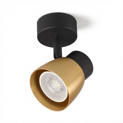 Brilagi - LED RGBW Stmívatelné bodové svítidlo NUGGET 1xGU10/4,8W/230V černá/zlatá