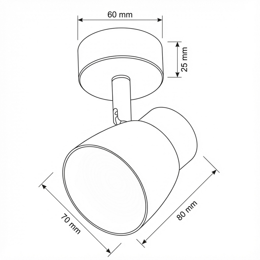 Brilagi - LED RGBW Stmívatelné bodové svítidlo NUGGET 1xGU10/4,8W/230V černá/zlatá