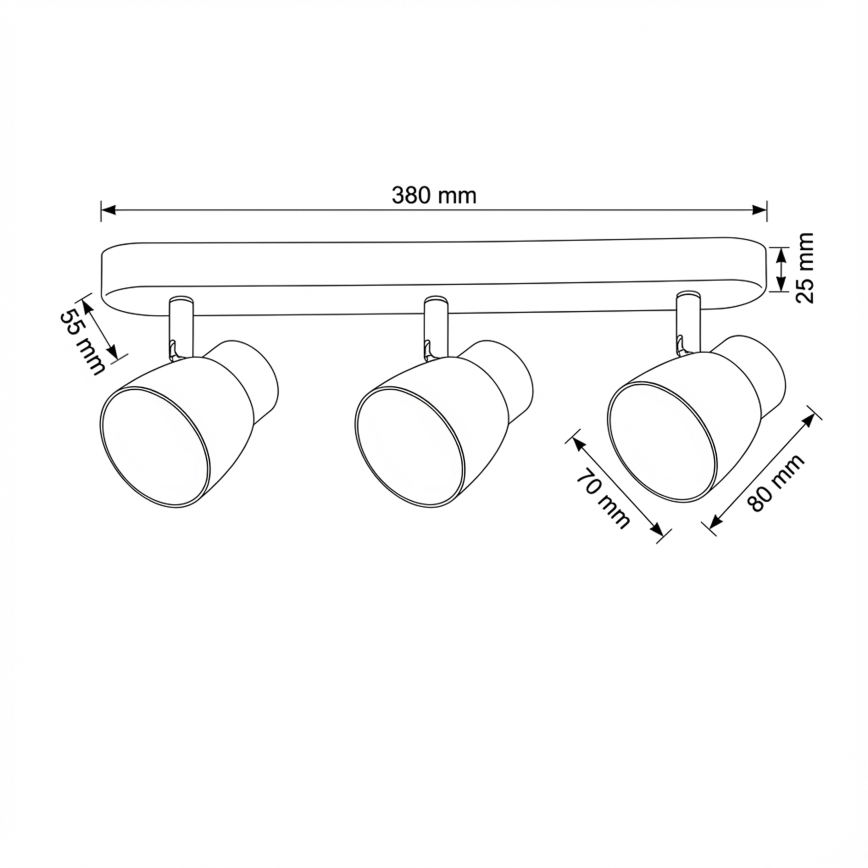 Brilagi - LED RGBW Stmívatelné bodové svítidlo NUGGET 3xGU10/6W/230V černá/zlatá
