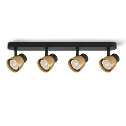 Brilagi - LED RGBW Stmívatelné bodové svítidlo NUGGET 4xGU10/6W/230V 2700-6500K Wi-Fi černá/zlatá