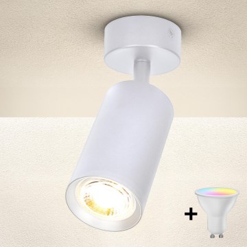 Brilagi - LED RGBW Stmívatelné bodové svítidlo SELE 1xGU10/4,8W/230V 3000K bílá + dálkové ovládání