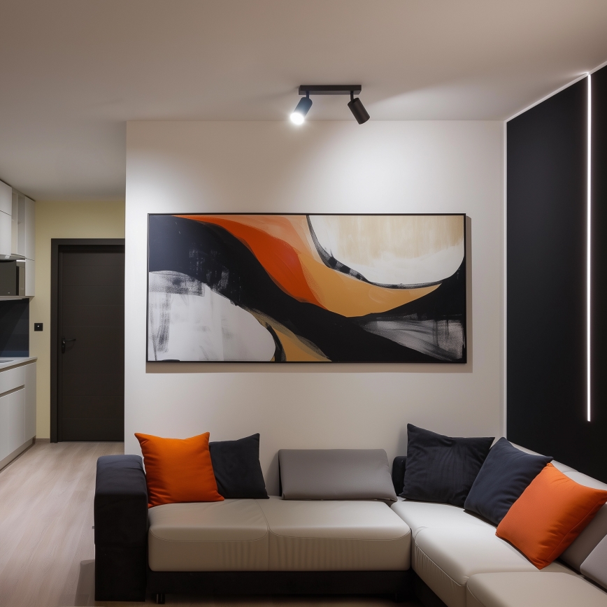 Brilagi - LED RGBW Stmívatelné bodové svítidlo SELE 2xGU10/4,8W/230V 3000K antracit + dálkové ovládání