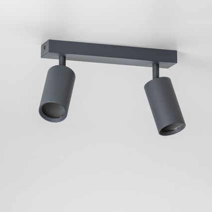 Brilagi - LED RGBW Stmívatelné bodové svítidlo SELE 2xGU10/4,8W/230V 3000K antracit + dálkové ovládání