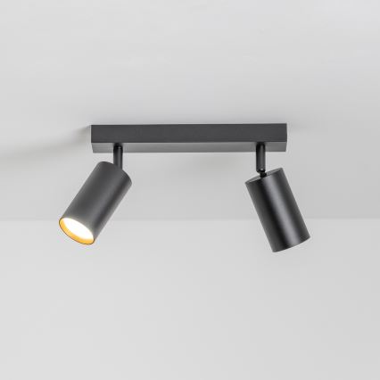 Brilagi - LED RGBW Stmívatelné bodové svítidlo SELE 2xGU10/4,8W/230V 3000K černá/zlatá + dálkové ovládání