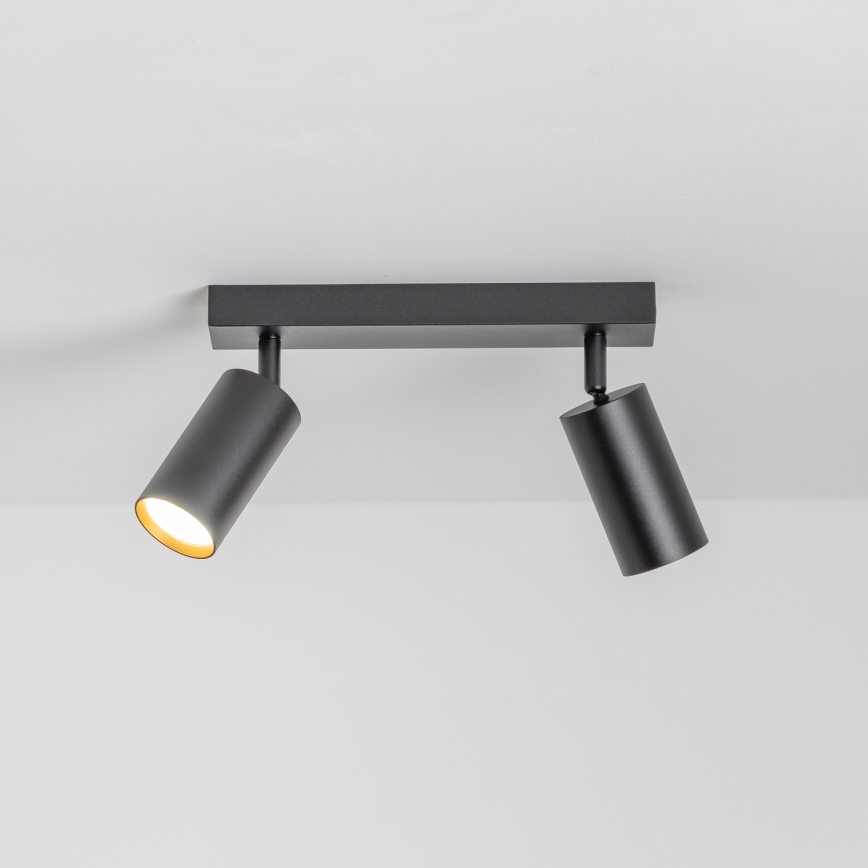 Brilagi - LED RGBW Stmívatelné bodové svítidlo SELE 2xGU10/4,8W/230V 3000K černá/zlatá + dálkové ovládání