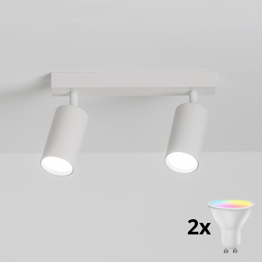 Brilagi - LED RGBW Stmívatelné bodové svítidlo SELE 2xGU10/6,5W/230V 2700-6500K bílá