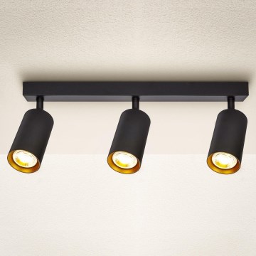 Brilagi - LED RGBW Stmívatelné bodové svítidlo SELE 3xGU10/6,5W/230V 2700-6500K černá/zlatá
