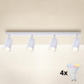 Brilagi - LED RGBW Stmívatelné bodové svítidlo SELE 4xGU10/4,8W/230V 3000K bílá + dálkové ovládání