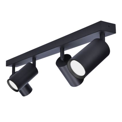 Brilagi - LED RGBW Stmívatelné bodové svítidlo SELE 4xGU10/4,8W/230V 3000K černá + dálkové ovládání