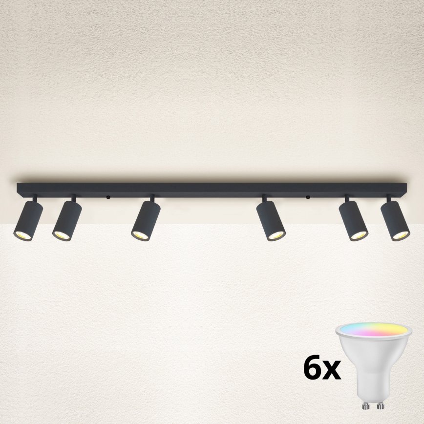 Brilagi - LED RGBW Stmívatelné bodové svítidlo SELE 6xGU10/6,5W/230V 2700-6500K antracit