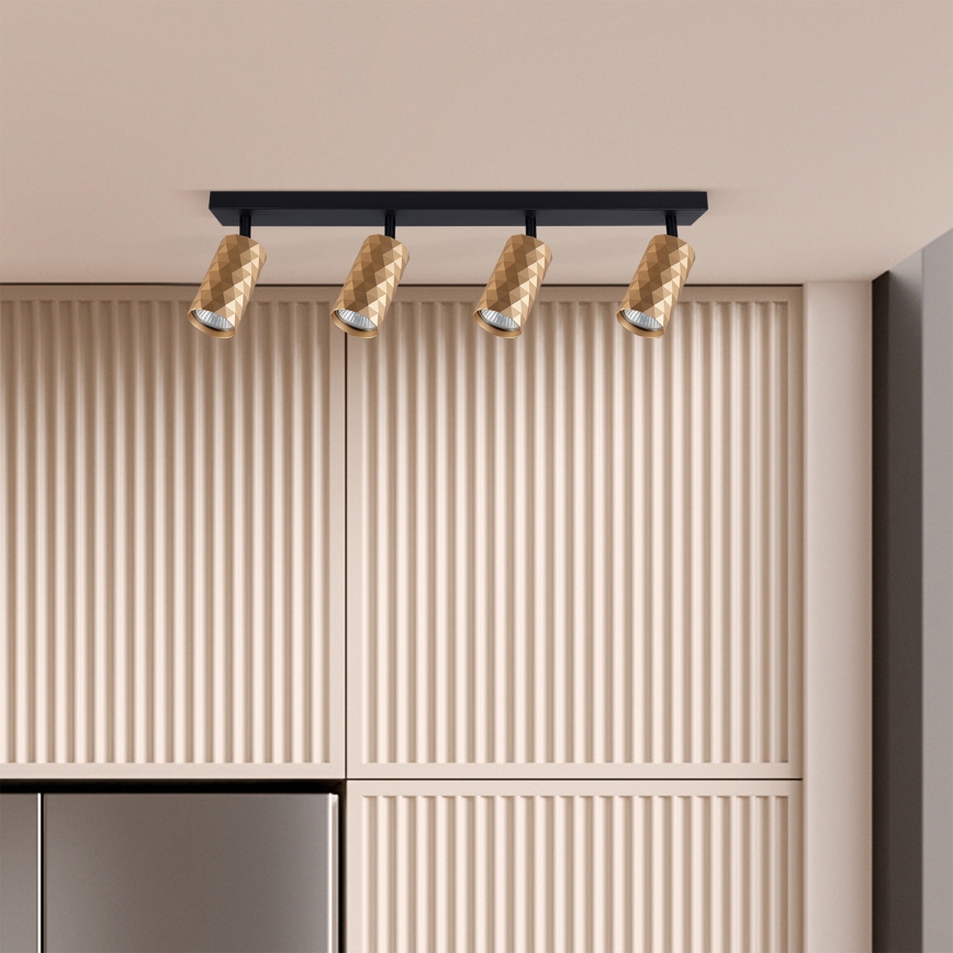 Brilagi - LED RGBW Stmívatelné bodové svítidlo SELE DIAMANT 4xGU10/6W/230V 3000K zlatá + dálkové ovládání