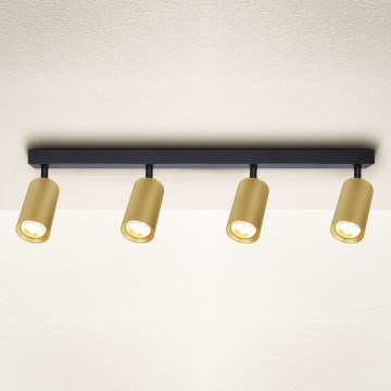 Brilagi - LED RGBW Stmívatelné bodové svítidlo SELE GOLDEN 4xGU10/6,5W/230V 2700-6500K černá/zlatá
