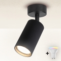 Brilagi - LED RGBW Stmívatelné bodové svítidlo SELE MODERN 1xGU10/4,8W/230V 3000K černá + dálkové ovládání
