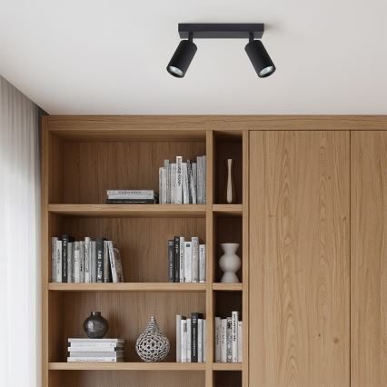 Brilagi - LED RGBW Stmívatelné bodové svítidlo SELE MODERN 2xGU10/6W/230V 3000K černá + dálkové ovládání