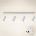 Brilagi - LED RGBW Stmívatelné bodové svítidlo SELE MODERN 4xGU10/4,8W/230V 3000K bílá + dálkové ovládání