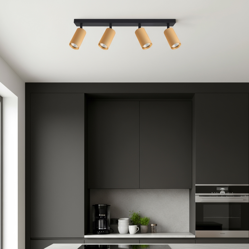 Brilagi - LED RGBW Stmívatelné bodové svítidlo SELE MODERN 4xGU10/4,8W/230V 3000K zlatá + dálkové ovládání